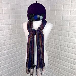 ALESSANDRA BACCI FIRENZE WOOL HAT Made in Italy BUNDLE MAURICES SCARF